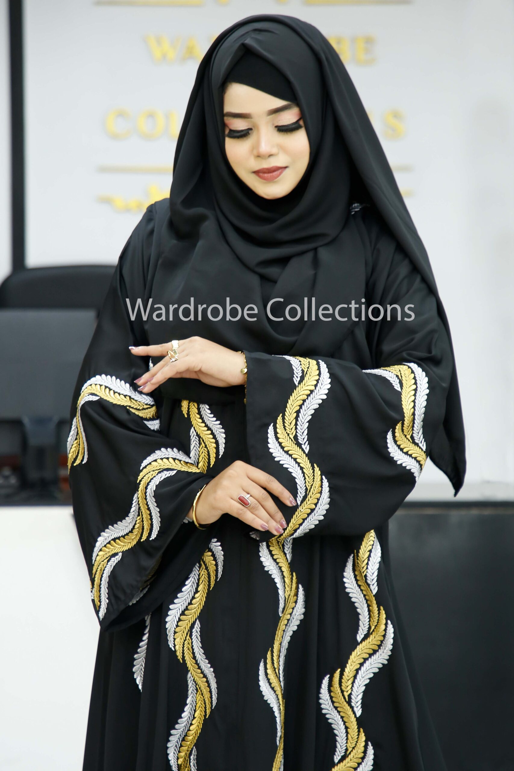 Premium borkha with Exclusive Embroidery AK - Image 15