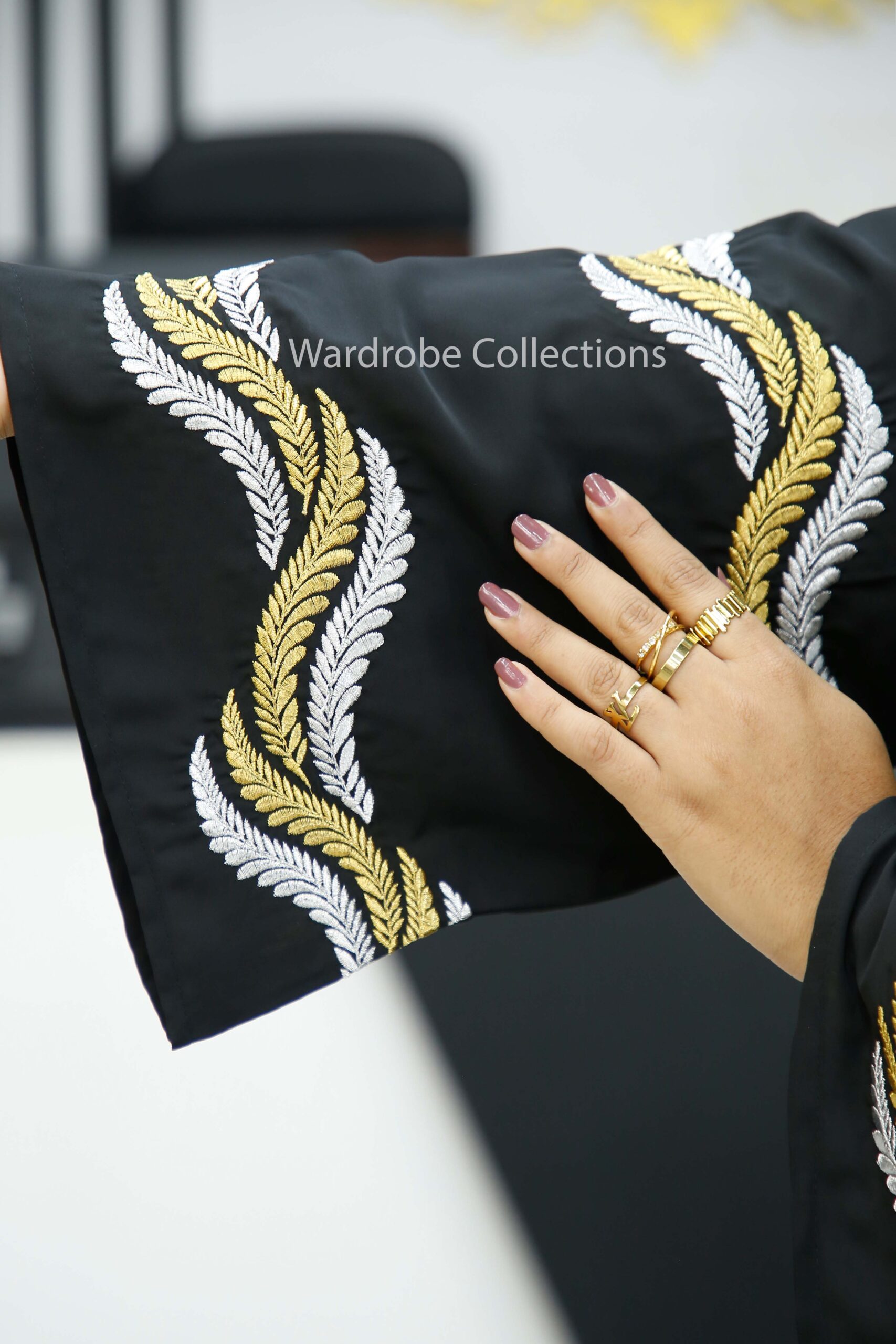 Premium borkha with Exclusive Embroidery AK - Image 14