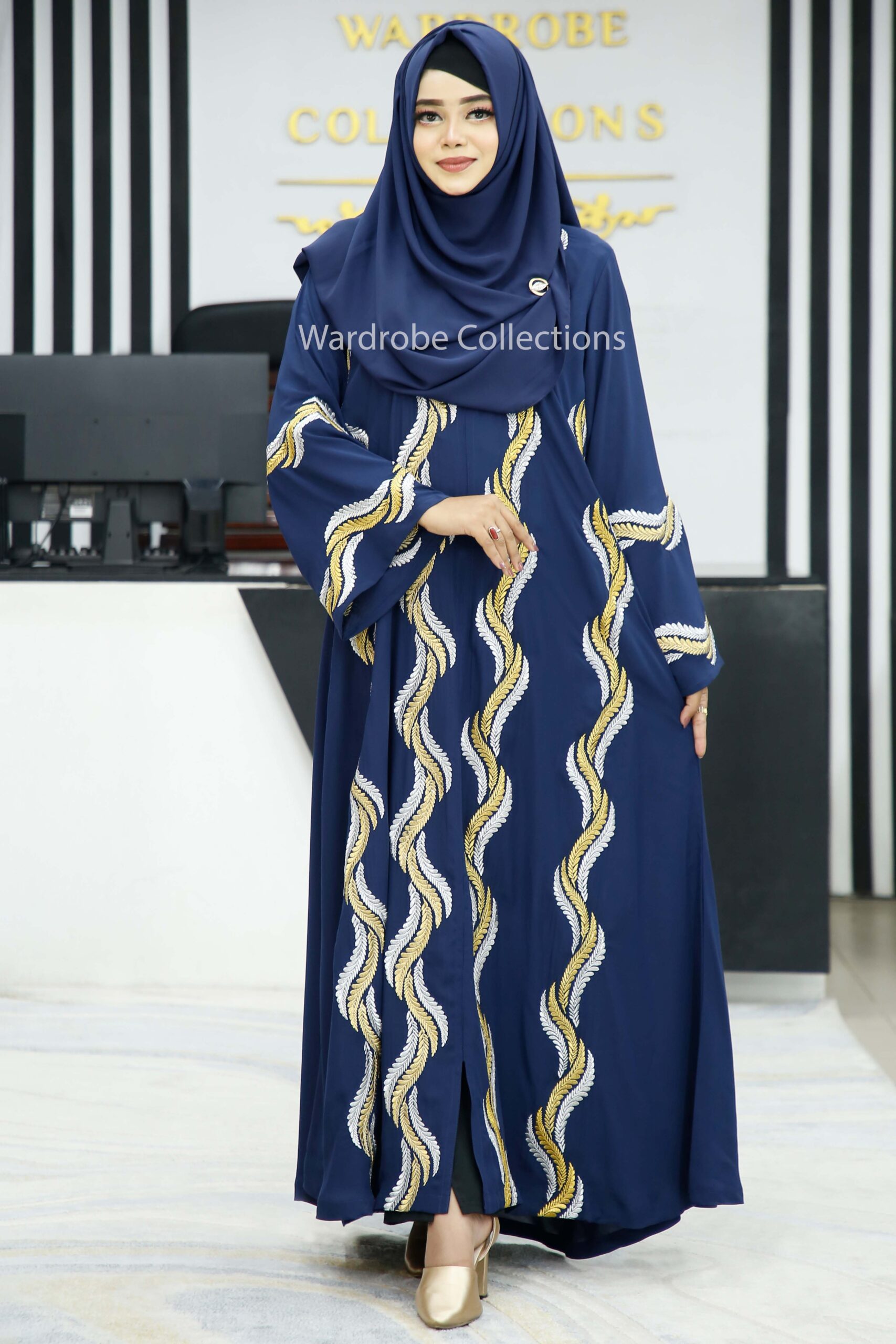 Premium borkha with Exclusive Embroidery AK - Image 7