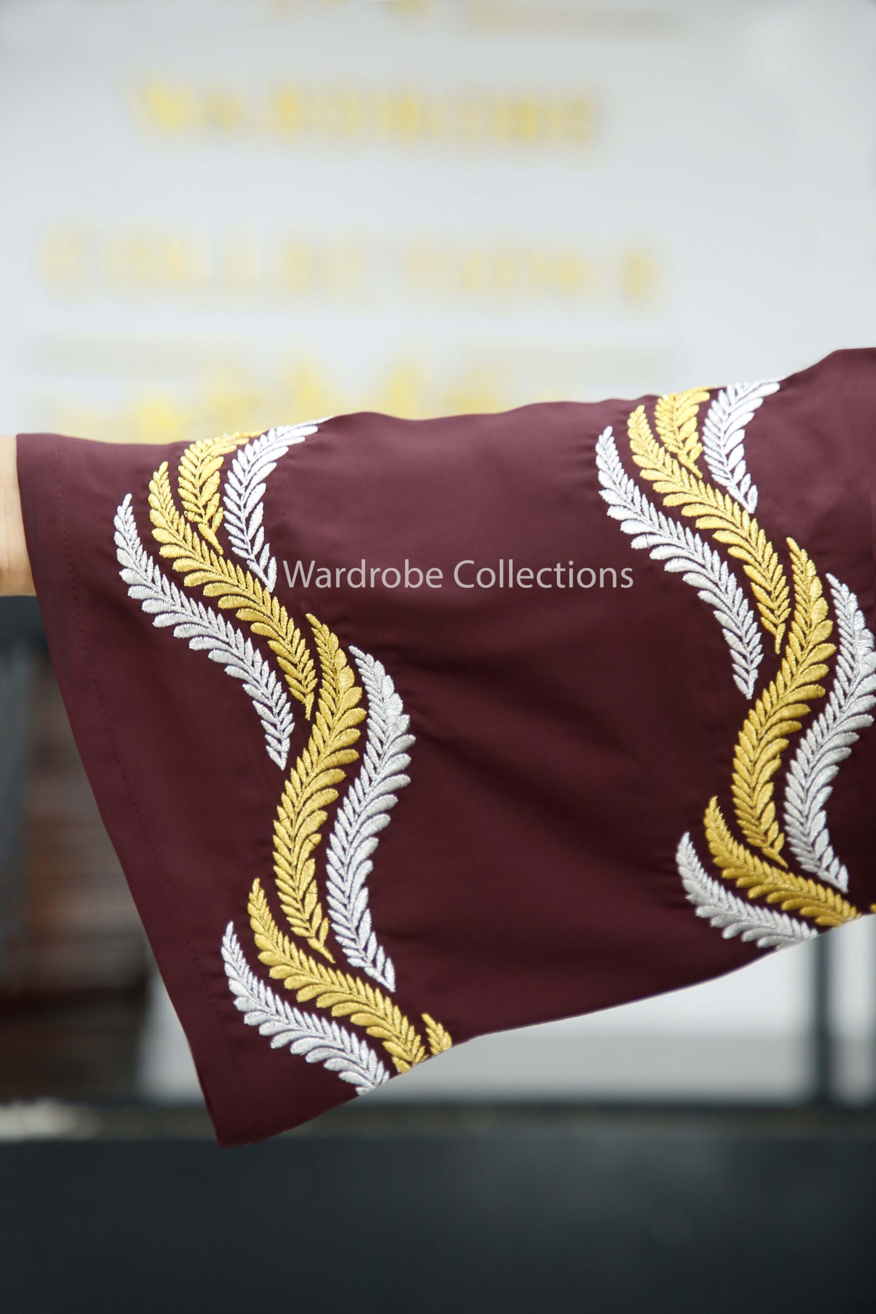 Premium borkha with Exclusive Embroidery AK - Image 2