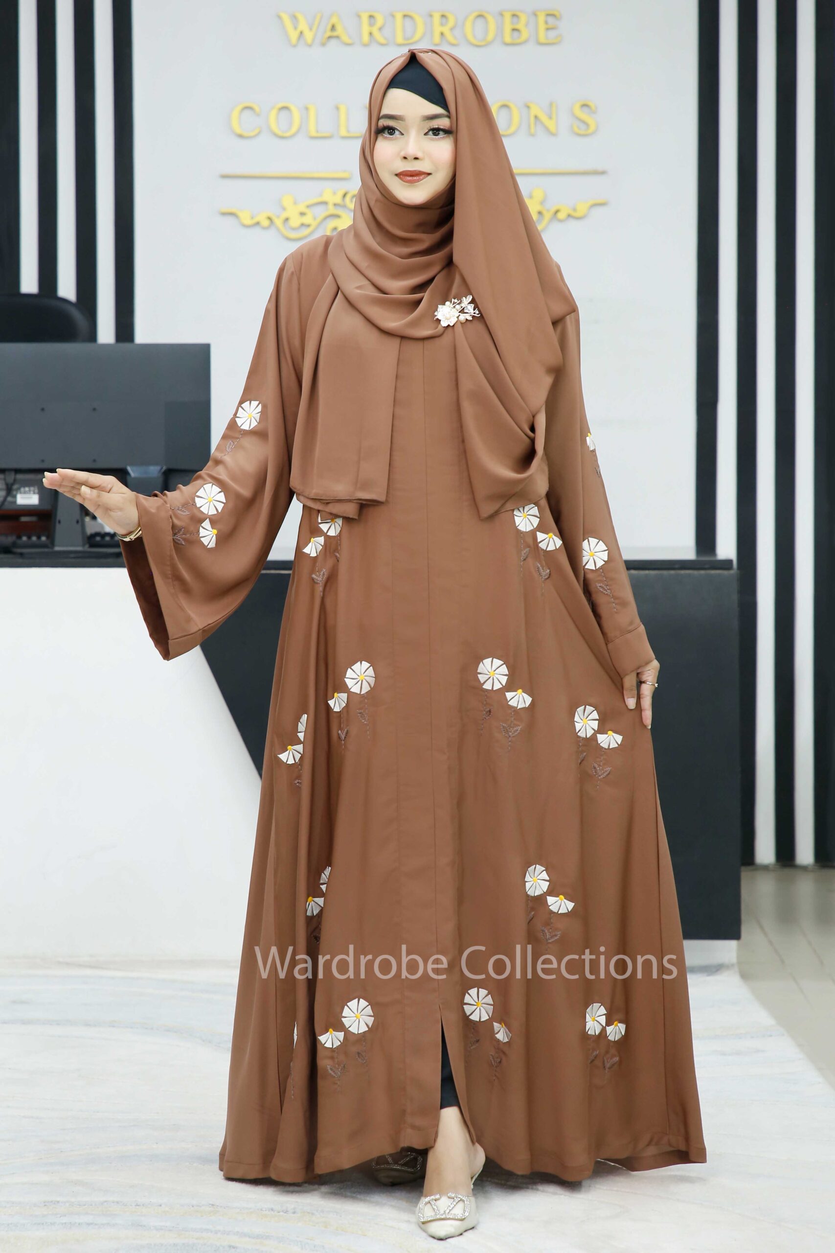 Premium borkha with Exclusive Embroidery NKT - Image 5