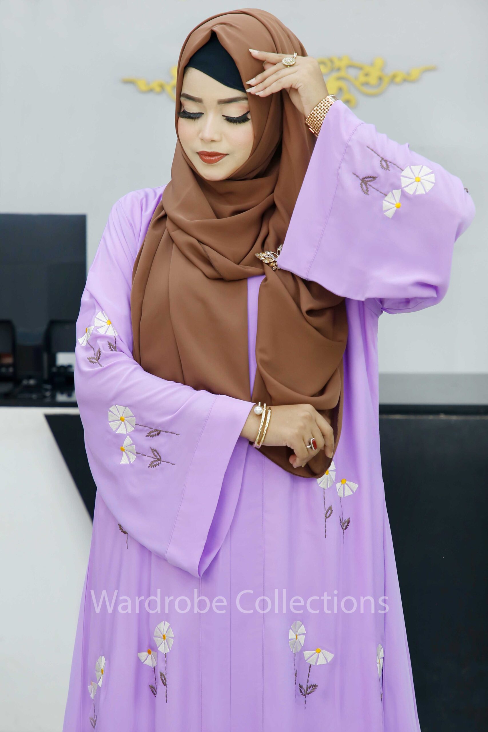 Premium borkha with Exclusive Embroidery NKT - Image 9
