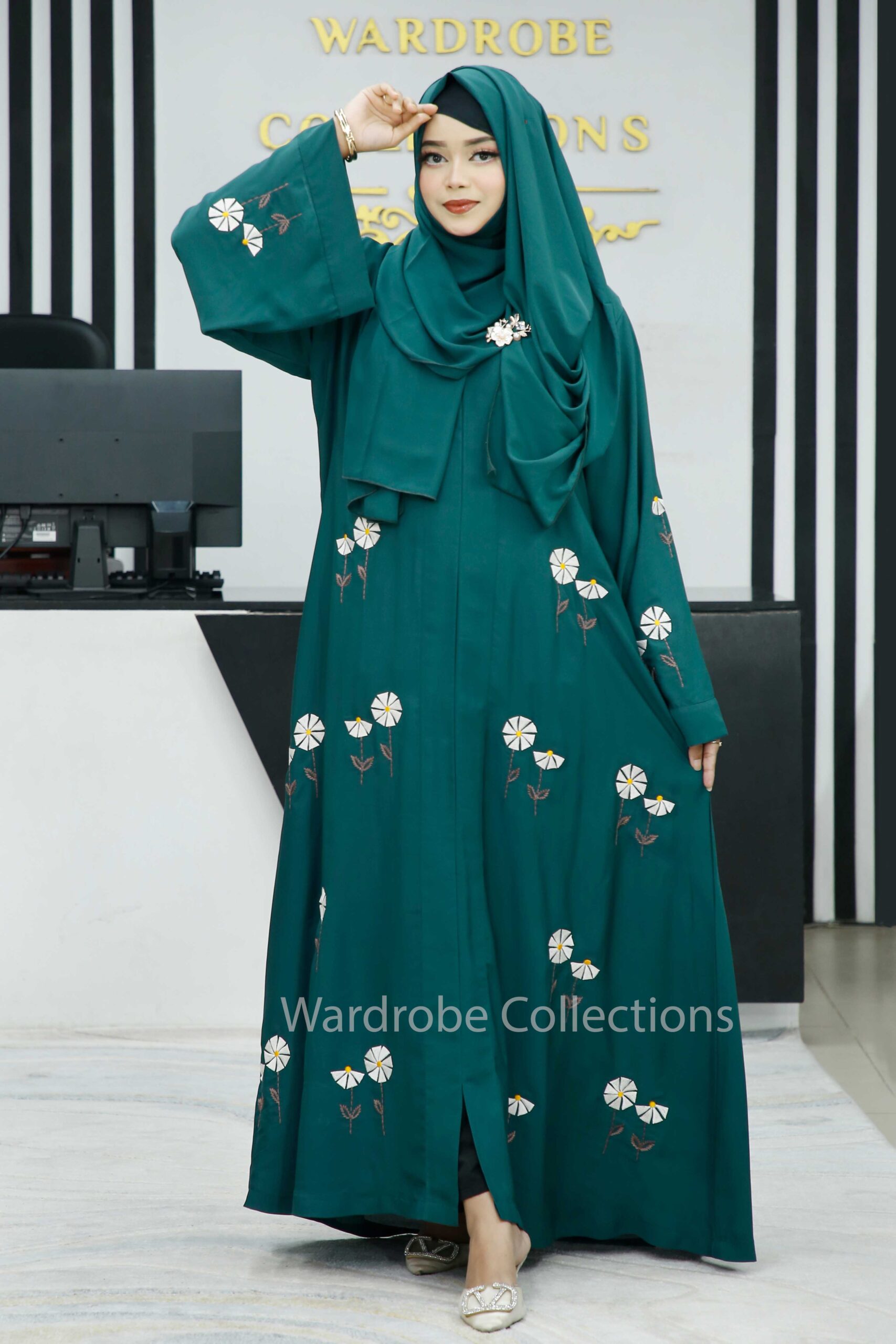 Premium borkha with Exclusive Embroidery NKT - Image 11