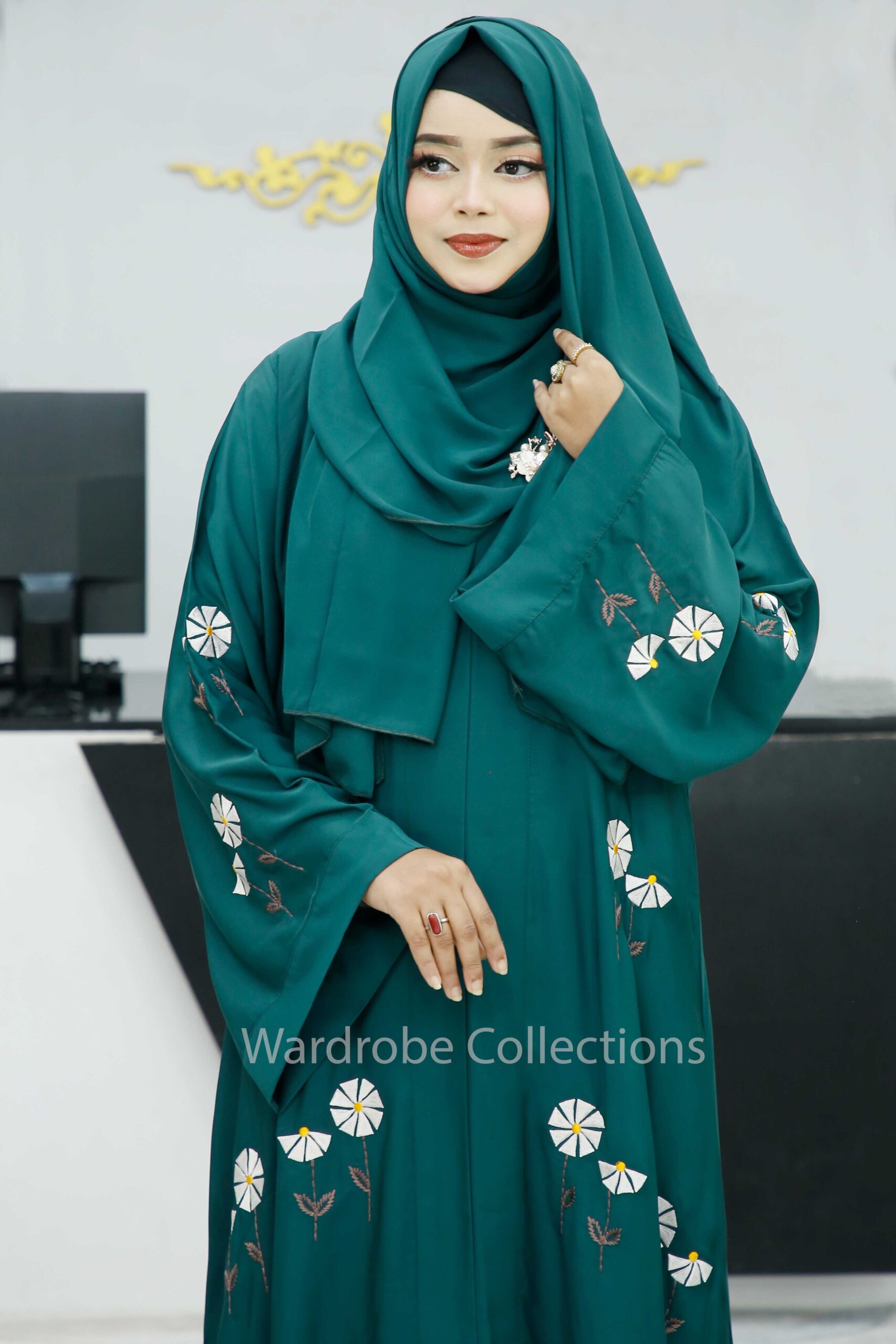 Premium borkha with Exclusive Embroidery NKT - Image 12