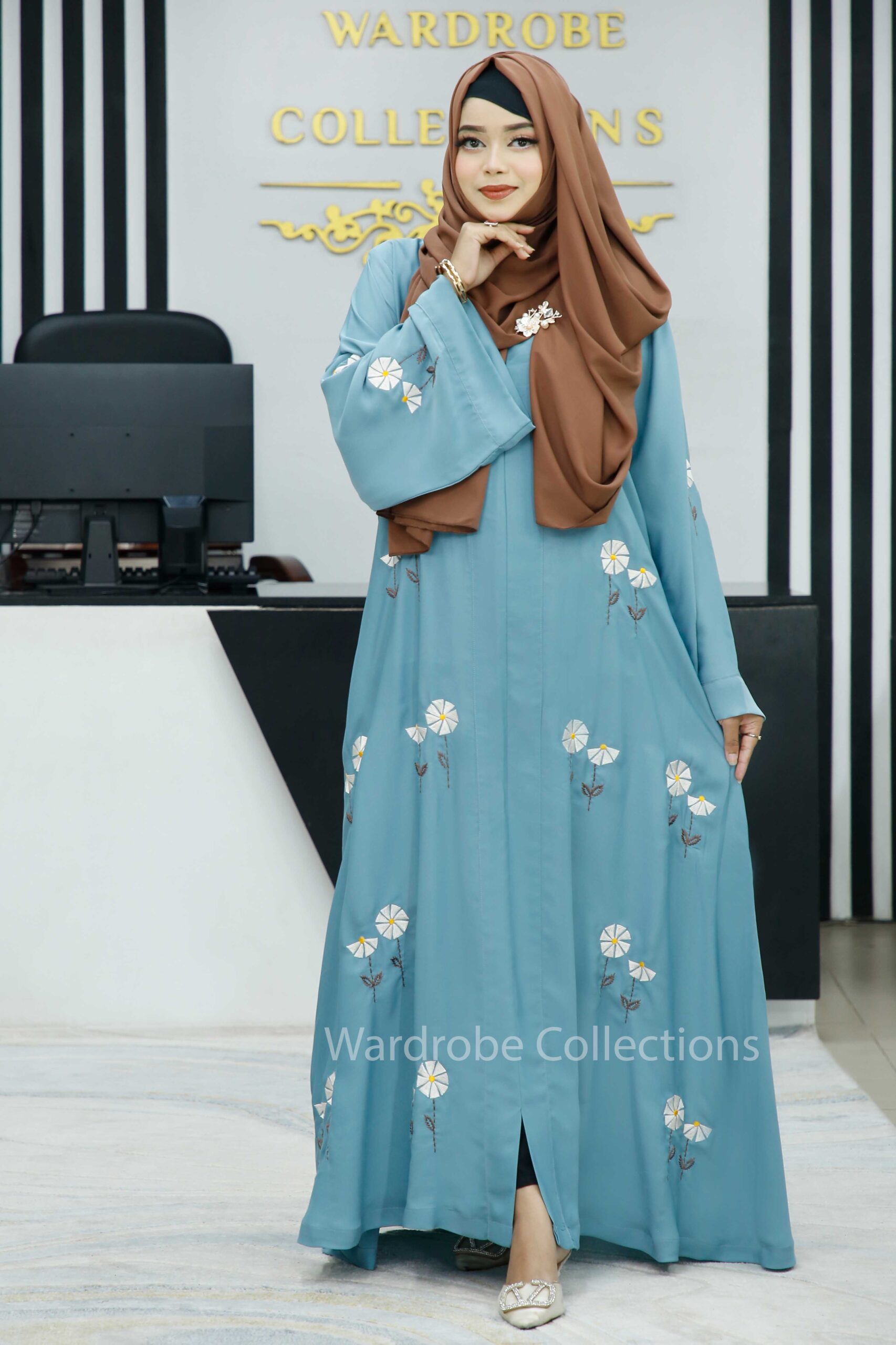 Premium borkha with Exclusive Embroidery NKT - Image 14
