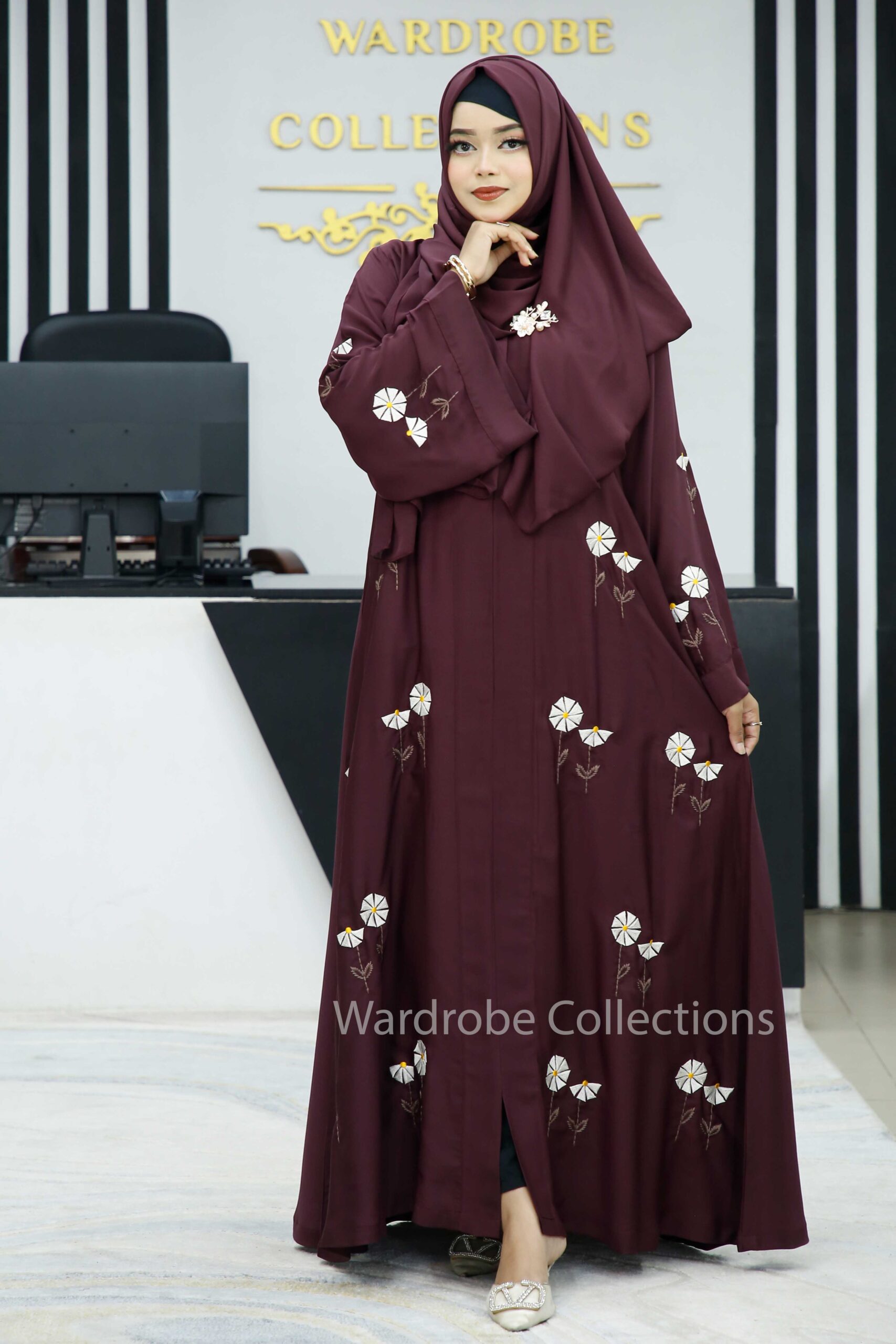 Premium borkha with Exclusive Embroidery NKT - Image 17
