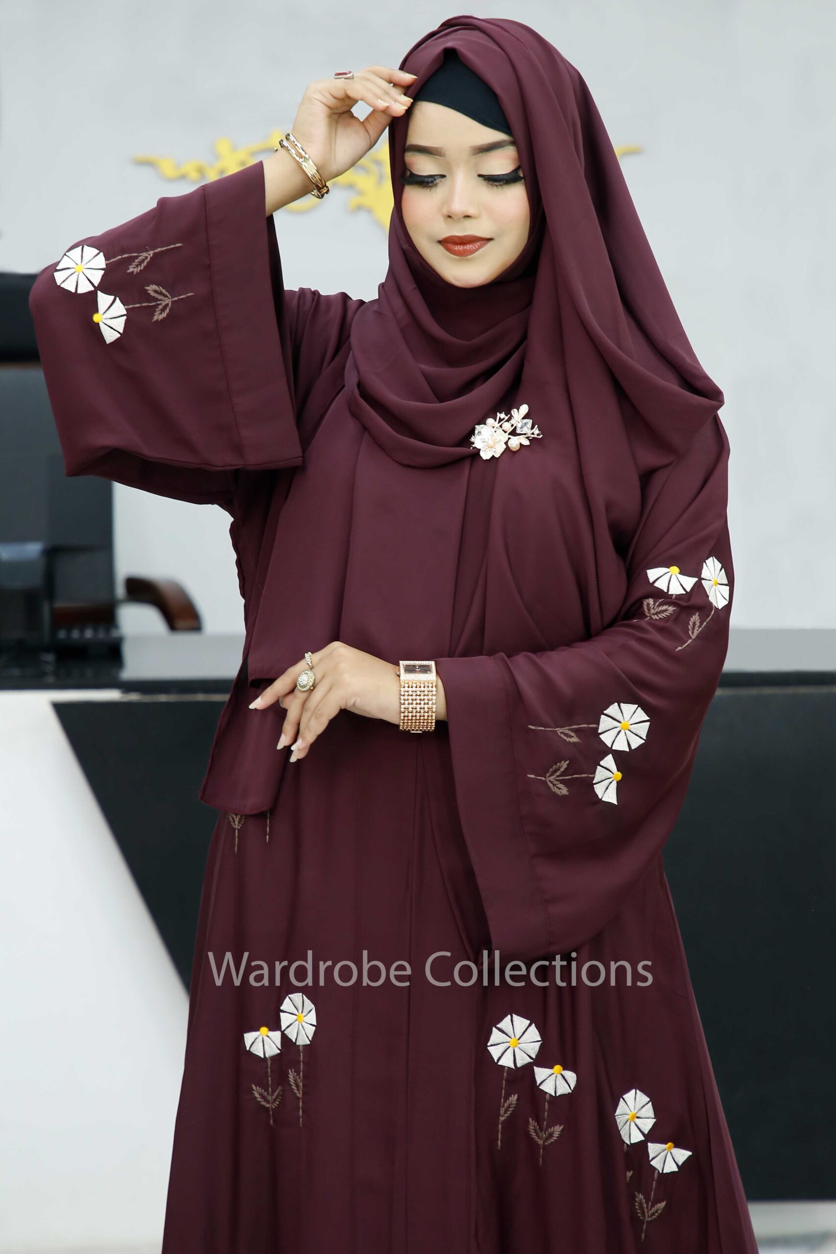 Premium borkha with Exclusive Embroidery NKT - Image 18