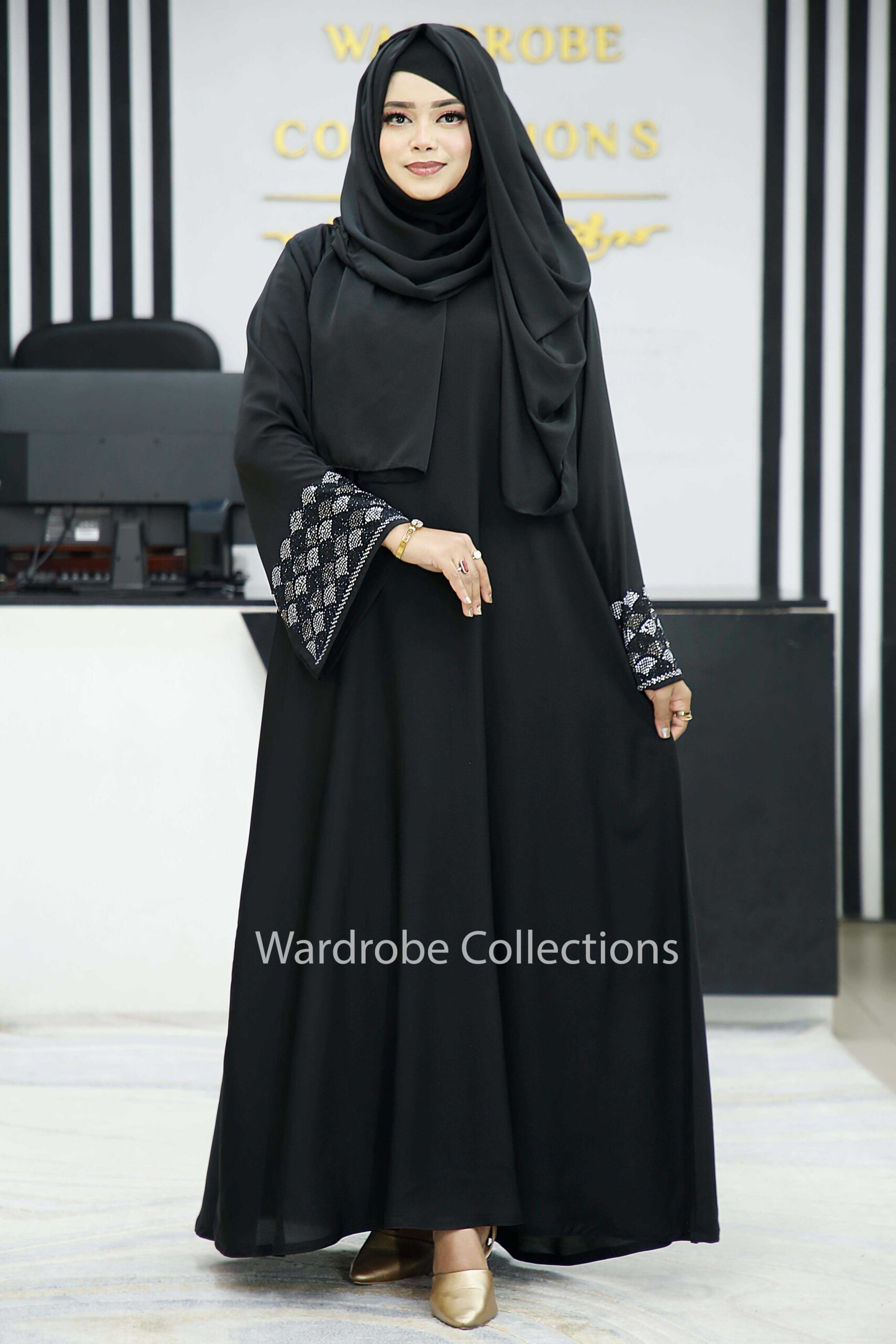 Premium borkha with Exclusive Stone work NST - Image 2