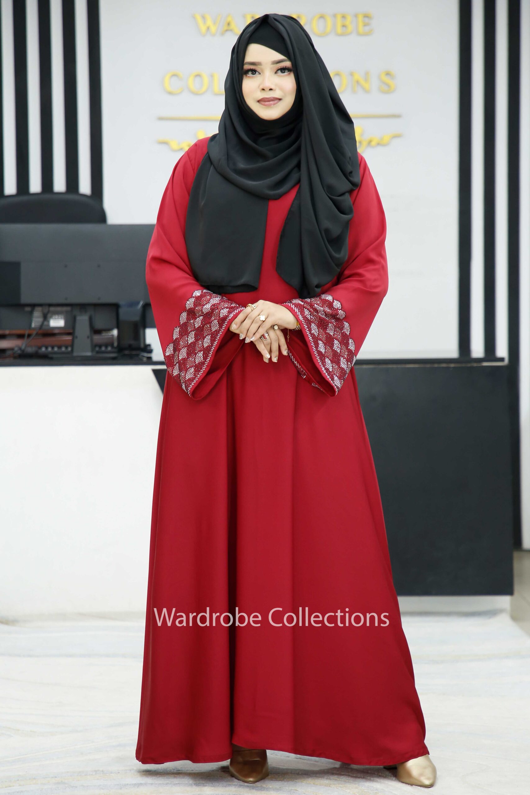 Premium borkha with Exclusive Stone work NST - Image 8