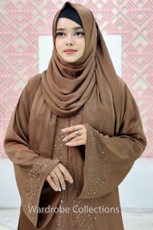 Premium borkha with Exclusive Stone work ST