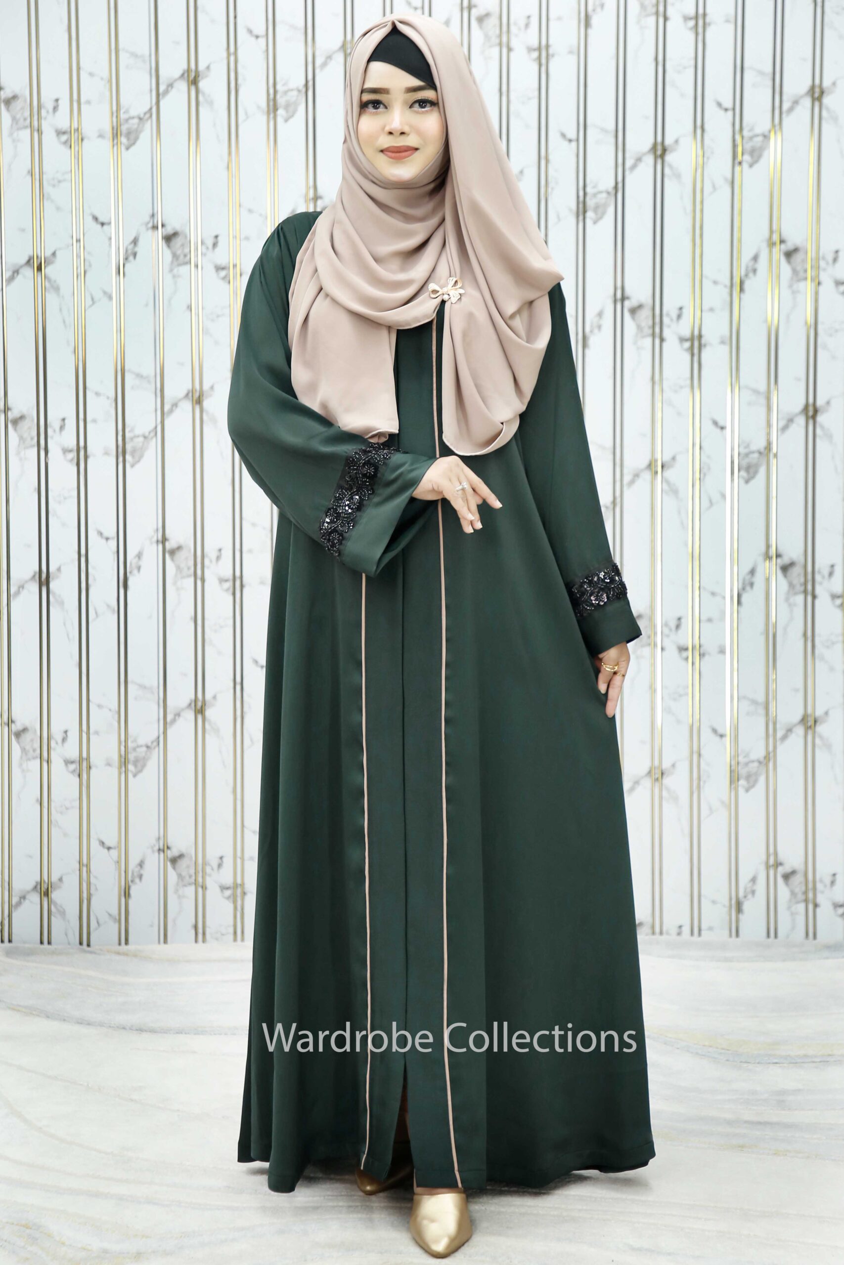 Premium borkha with Exclusive karchupi lace work ZLS - Image 2