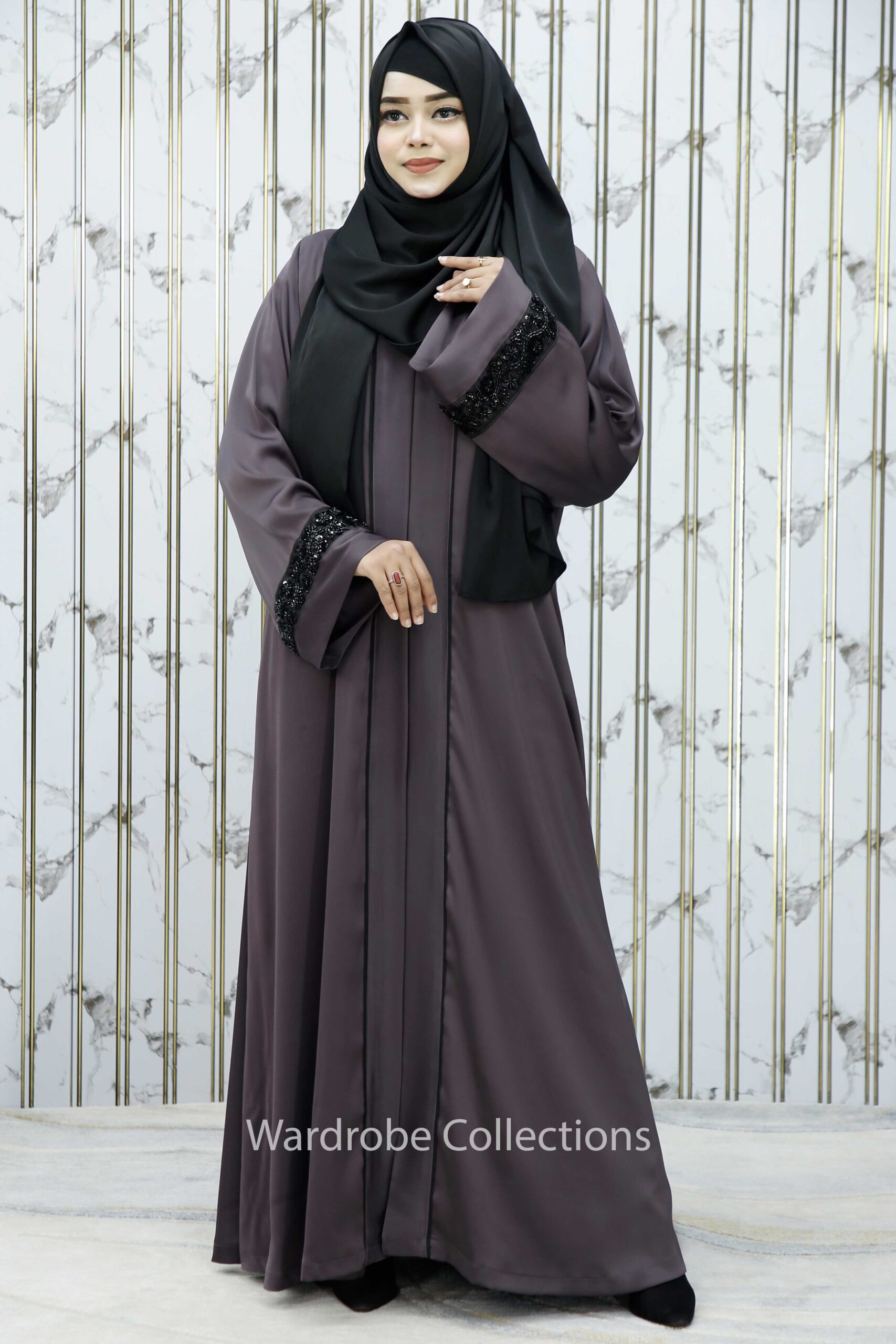 Premium borkha with Exclusive karchupi lace work ZLS - Image 11